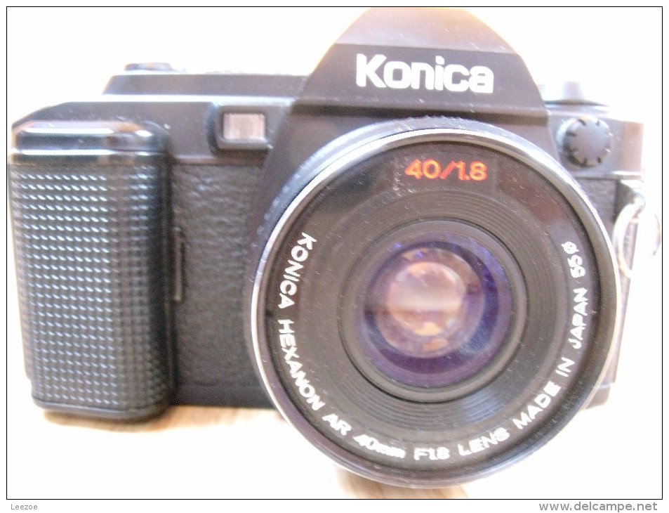 Appareil Photo Konica FS-1 AR 40mm Avec Objectif Hexanon AR 135 Mm F3.5 - Fototoestellen