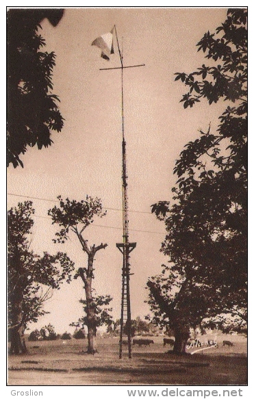 CHANTIERS DE LA JEUNESSE N°20 GROUPEMENT TURENNE 4 LAPLEAU (CORREZE) LE MAT DU GROUPE DE LA TOUR D'AUVERGNE (31 M) - Guerre 1939-45