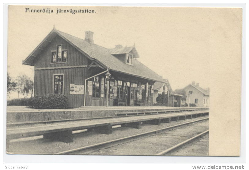 SWEDEN - FINNERÖDJA JÄRNVÄGSSTATION - Svezia