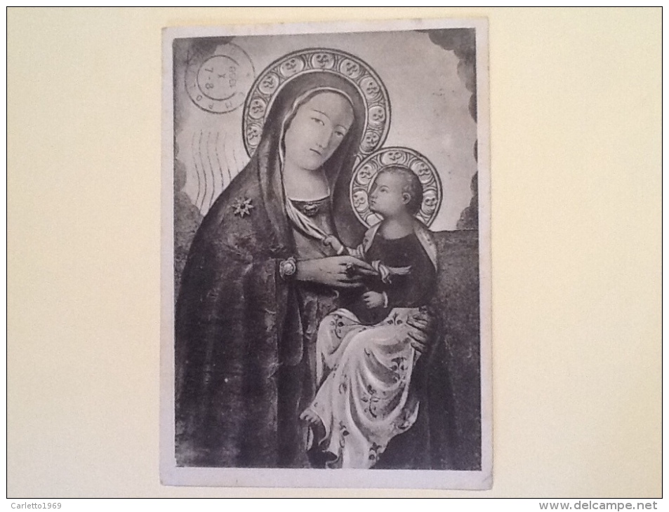 MADONNA CON BAMBINO DIPINTO VIAGGIATA Z - Vergine Maria E Madonne