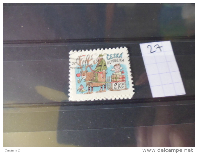 TIMBRE  OBLITERE REPUBLIQUE TCHEQUE   YVERT N°27 - Used Stamps