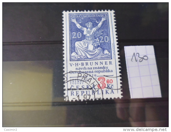 TIMBRE  OBLITERE REPUBLIQUE TCHEQUE   YVERT N° 130 - Used Stamps