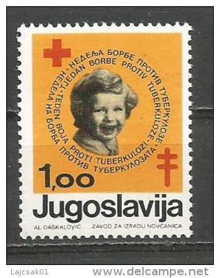 Yugoslavia 1974. Anti Tuberculosis  Red Cross Croix Rouge Surcharge MNH - Bienfaisance