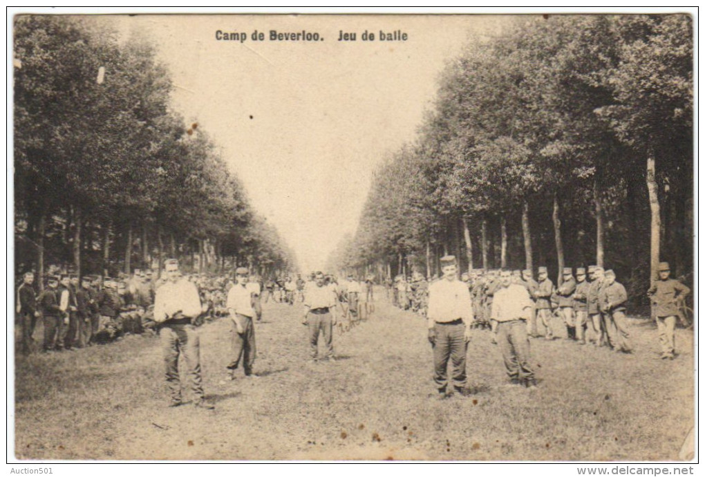 04242g JEU De BALLE - PELOTE? - Camp De Beverloo - 1910 - Leopoldsburg (Kamp Van Beverloo)