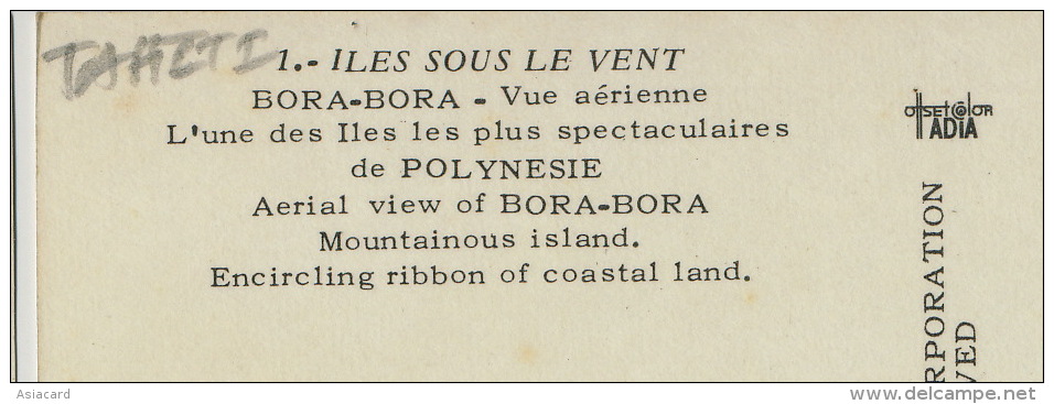 Bora Bora Aerial View Vue Aerienne - Polynésie Française