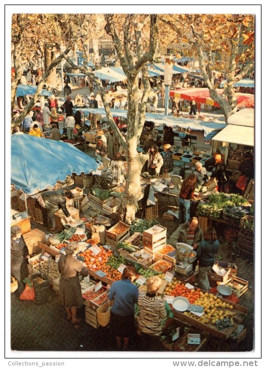 CP, 83, LA GARDE, "Son Marché", Voyagé En 1985, Ed : ARIS - La Garde Freinet