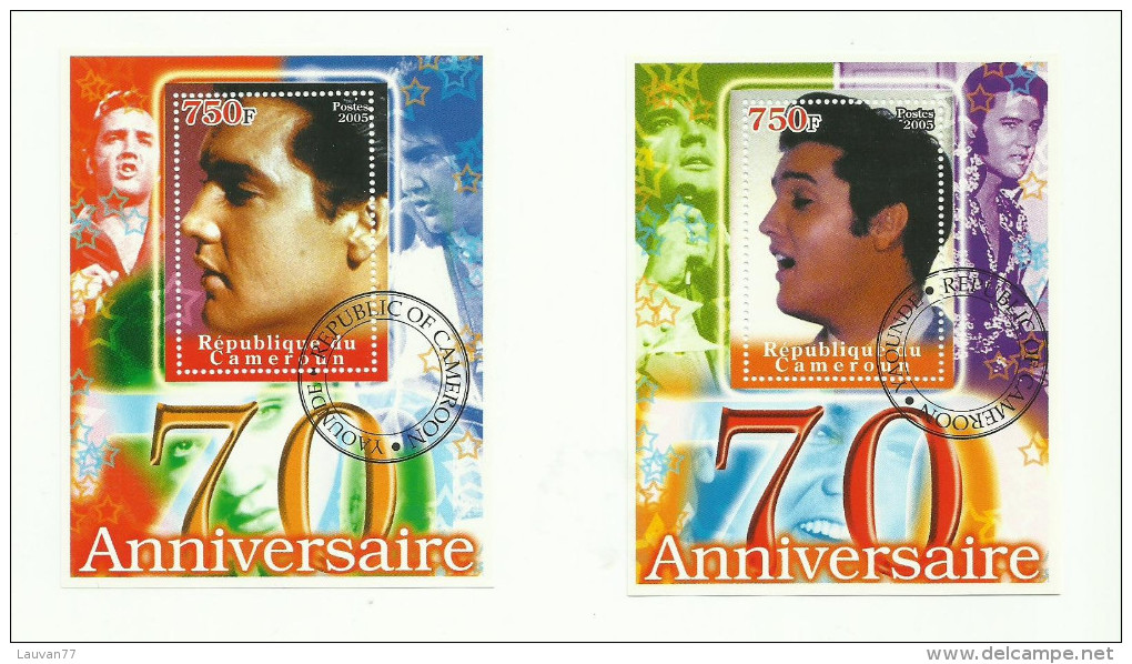 Cameroun  Blocs Elvis  2005 - Camerún (1960-...)