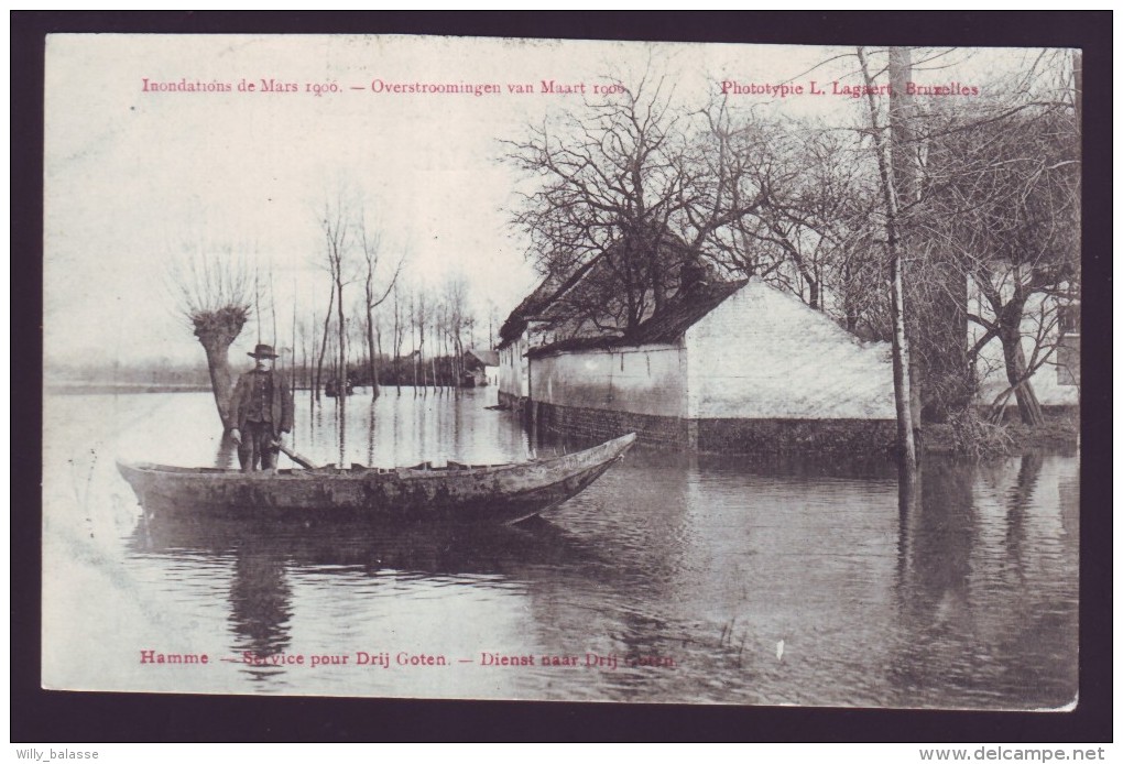 HAMME - Service Pour Drij Goten - Inondations De Mars 1906 - Overstroomingen  // - Hamme