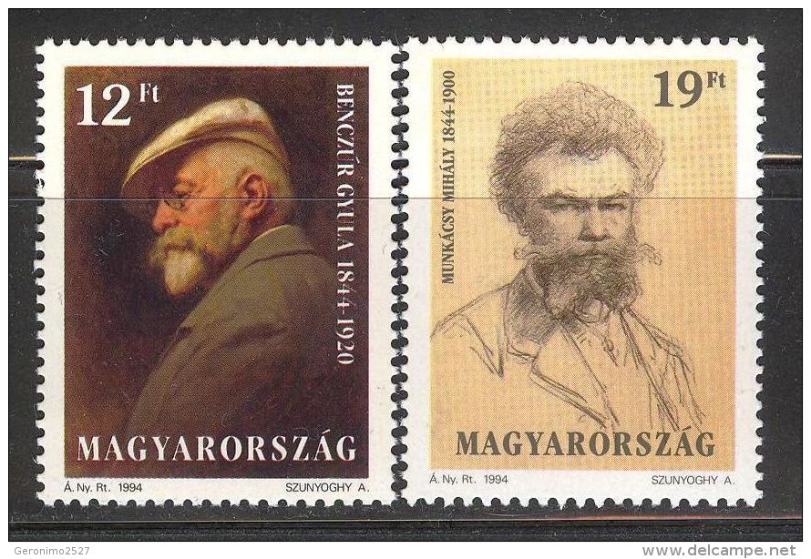 HUNGARY 1994 CULTURE Famous People ARTISTS - Fine Set MNH - Nuovi