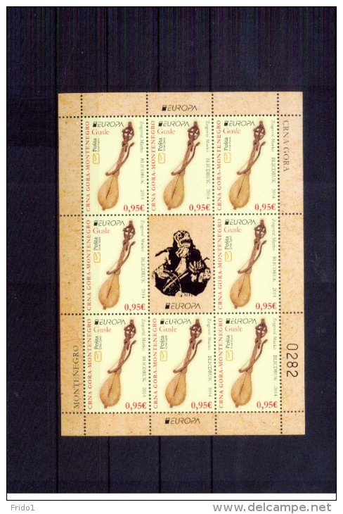 Montenegro 2014 Europa Cept Kleinbogen / Sheet  Postfrisch / MNH - 2014