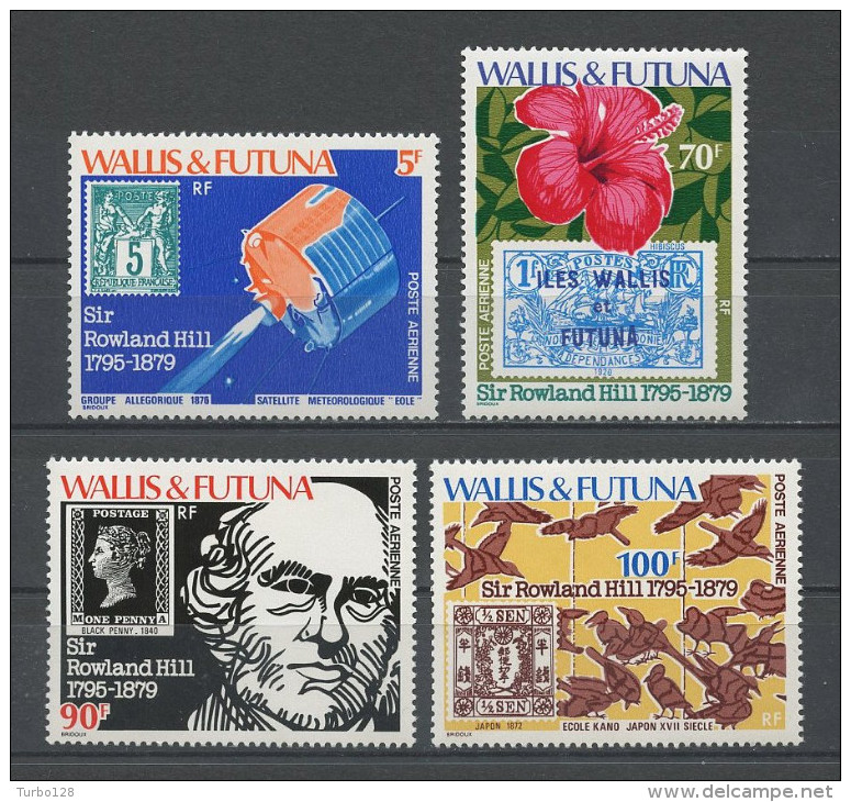 WALLIS FUTUNA 1979 PA N° 92 à 95 ** Neufs = MNH Superbes  Cote 19.20 € Fleurs Espace Oiseaux Fowers - Unused Stamps