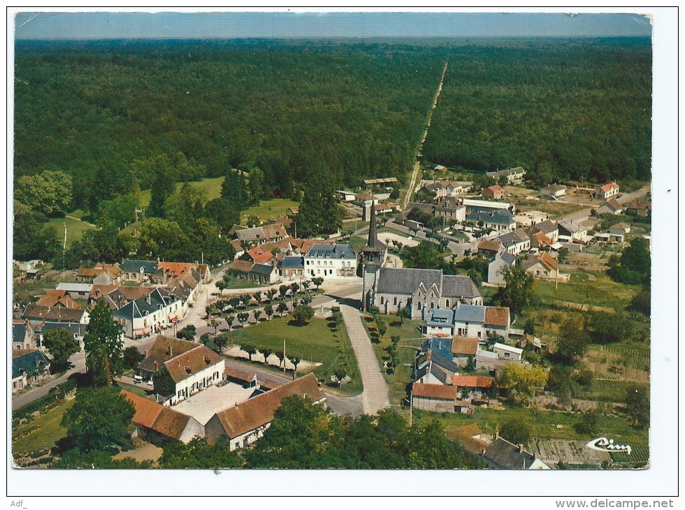 YON@ CP VOUZERON, VUE GENERALE AERIENNE, CHER 18 - Vouzeron