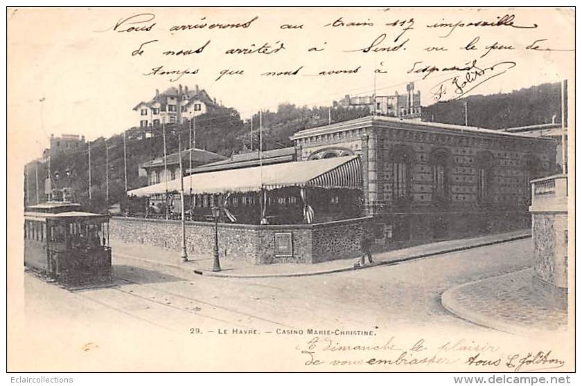 Le Havre   76     Tramway Dans Les Rues Et/ou Places.. Le Casino - Zonder Classificatie