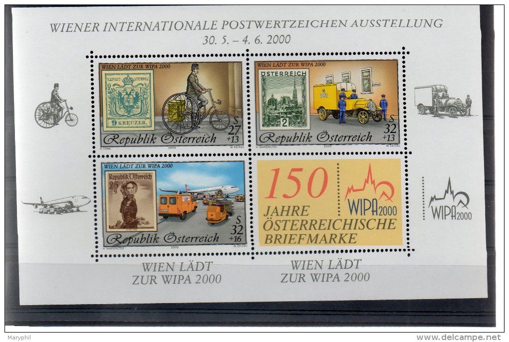 IRLANDE BF 18 ** - EXPO PHILATELIQUE TIMBRE Sur TIMBRE - VOITURE - VELO - Cote 35 € - Hojas Y Bloques