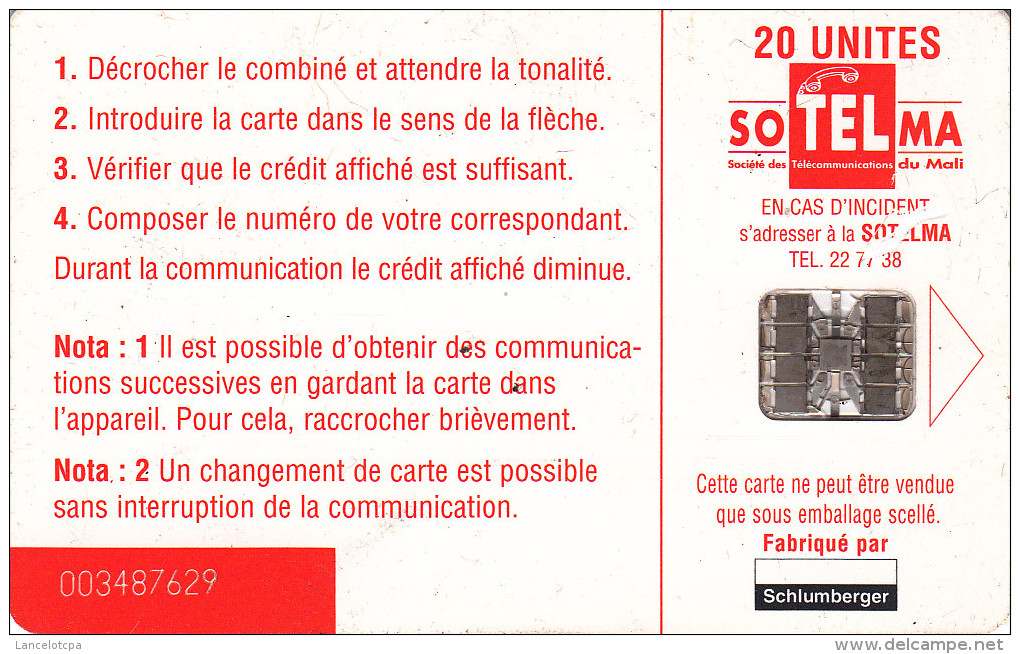 TELECARTE 20 UNITES / JEUNES FILLES PEULH - 600 Agences