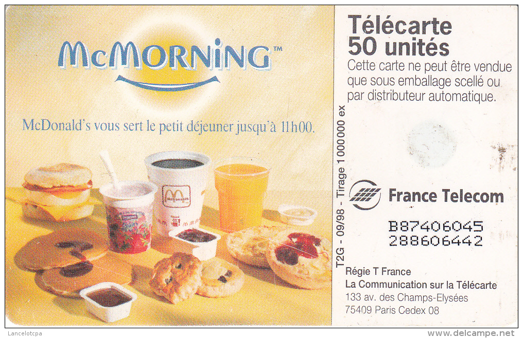 TELECARTE 50 UNITES / MC DONALDS MC MORNING - 600 Bedrijven