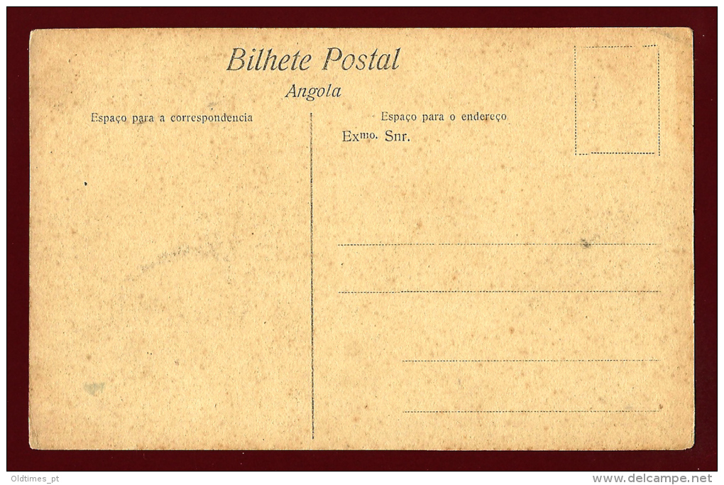 ANGOLA - LOBITO - DELEGAÇAO ADUANEIRA - 1910 PC - Angola