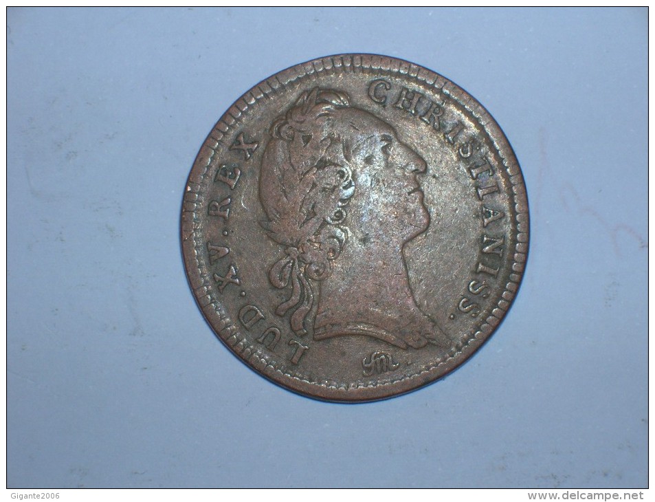 Jeton Real. Louis XV. Tresor Royal 1754 (5306) - Monarquía / Nobleza