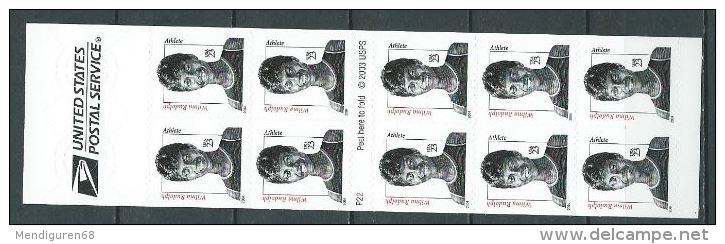 USA 2004 Wilma Rudolph Y.2004 Vending Bookle Of 20 $4.60 MNH  SC 3436 YV  3570a MI  3849b SG  3849 - 3. 1981-...