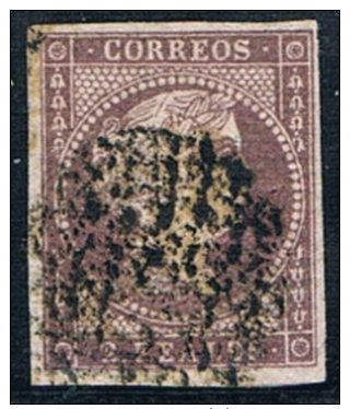 1856 - Edifil 46  Filigrana Lineas - Usati