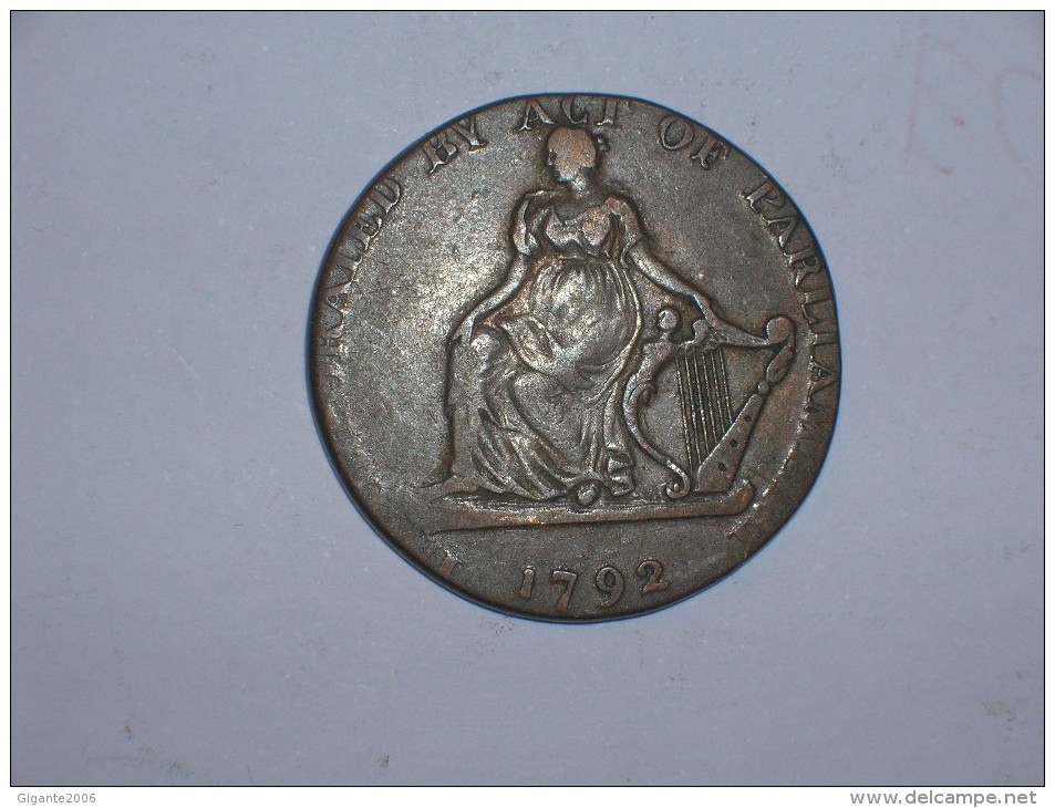 Token Half Penny North Wales ShaKespeare. 1792 (5317) - B. 1/2 Penny