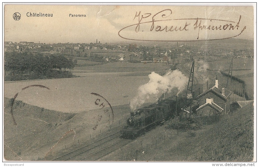 Châtelineau - Panorama - Cãtelet - Belgique. Gare. Chemin De Fer. Train. - Châtelet