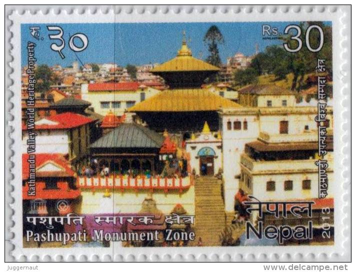 PASHUPATINATH HINDU TEMPLE RS.30 STAMP MINT MNH NEPAL 2013 MINT - Hinduism