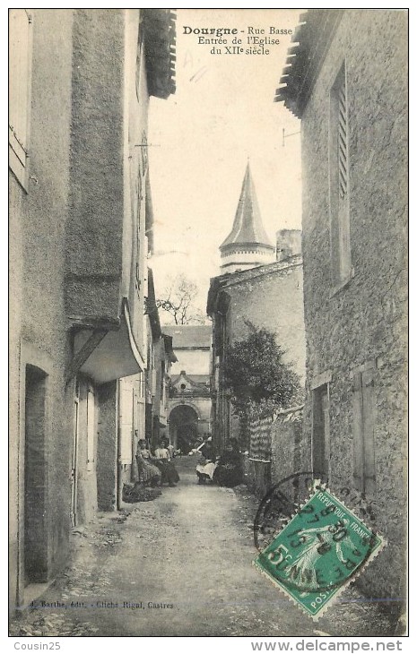 81 DOURGNE - Rue Basse - Entrée De L'Eglise - Dourgne