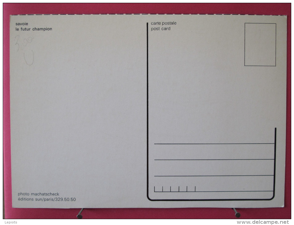 Carte Très Peu Courante - Savoie - Ski De Fond - Le Futur Champion - Scans Recto-verso - Rhône-Alpes