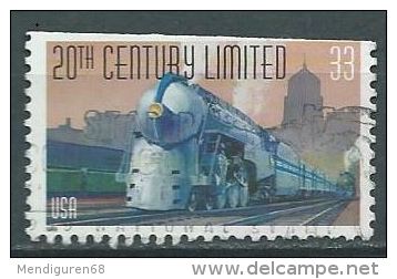 VERINIGTE STAATEN ÉTATS UNIS USA 1999 Famous Train: 20th Century USED CUTED DENTS SC 3335 YV 2928 MI 3161 SG 3641 - Used Stamps