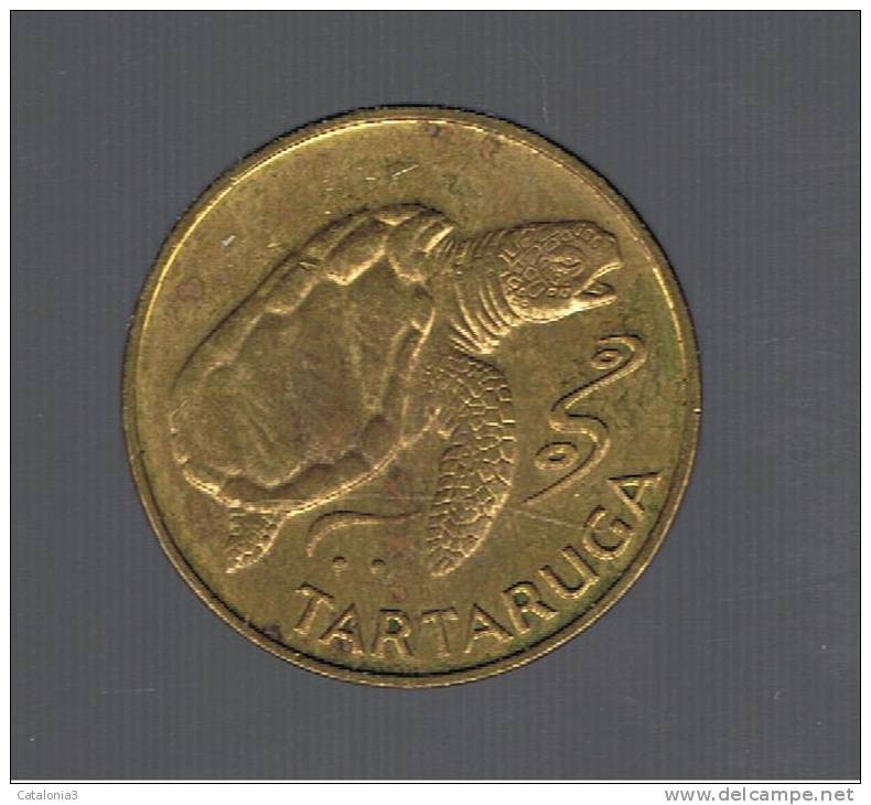 CABO VERDE - 1 Escudo 1994  Tartaruga Sea Turtle Animal Coin - Cap Verde