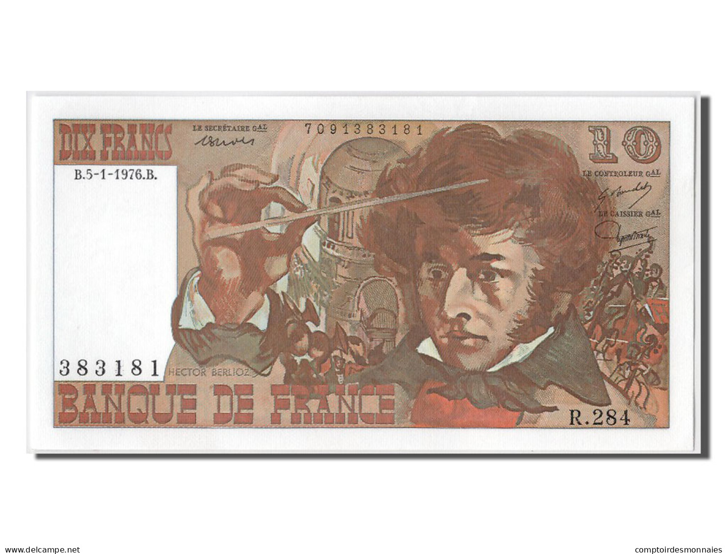 Billet, France, 10 Francs, 10 F 1972-1978 ''Berlioz'', 1976, 1976-01-05, NEUF - 10 F 1972-1978 ''Berlioz''