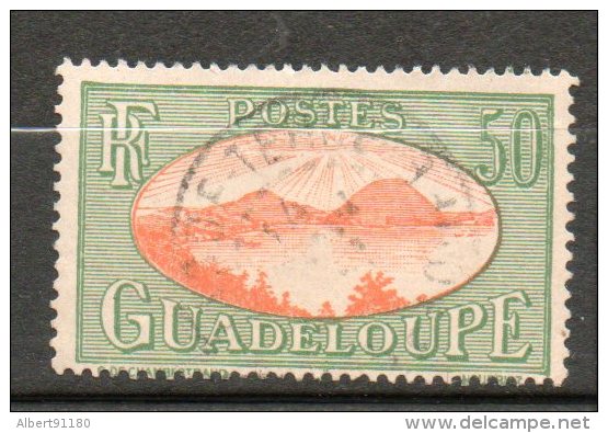 GUADELOUPE 50c Vert Rouge Orange 1928-38 N°110 - Gebraucht