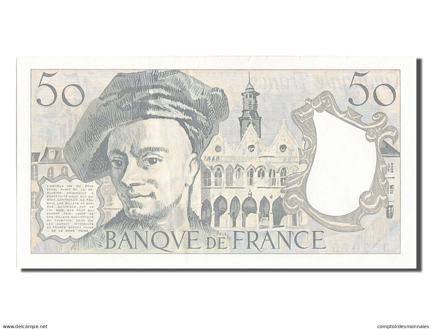 Billet, France, 50 Francs, 50 F 1976-1992 ''Quentin De La Tour'', 1987, SUP - 50 F 1976-1992 ''quentin De La Tour''