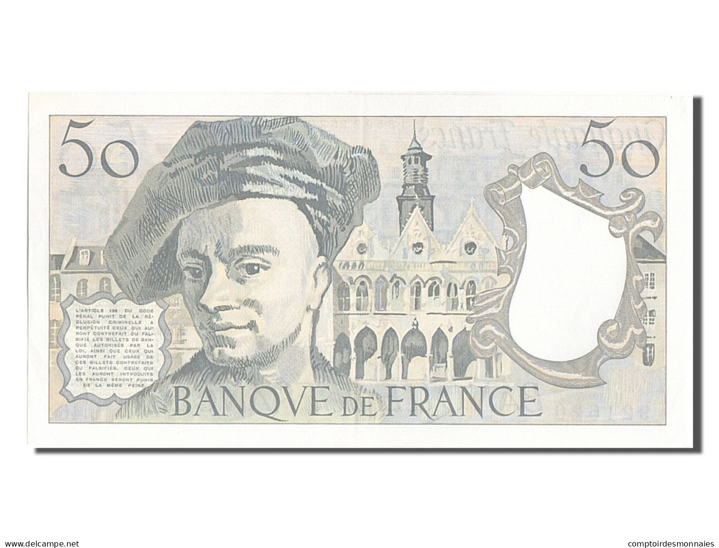 Billet, France, 50 Francs, 50 F 1976-1992 ''Quentin De La Tour'', 1986, SUP - 50 F 1976-1992 ''Quentin De La Tour''