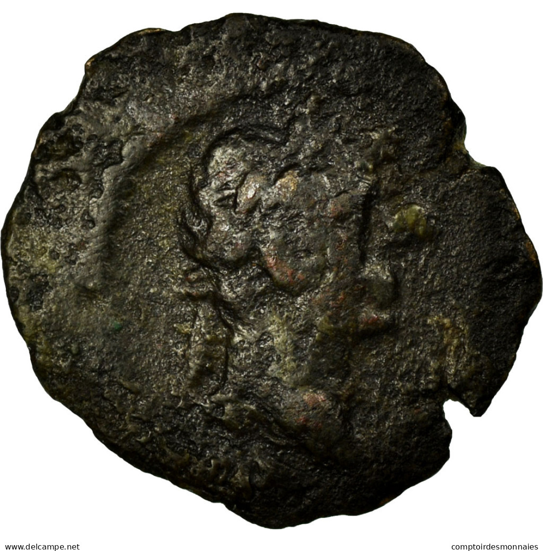 Monnaie, Trajan, Dichalkon, Alexandrie, TTB, Bronze - Röm. Provinz
