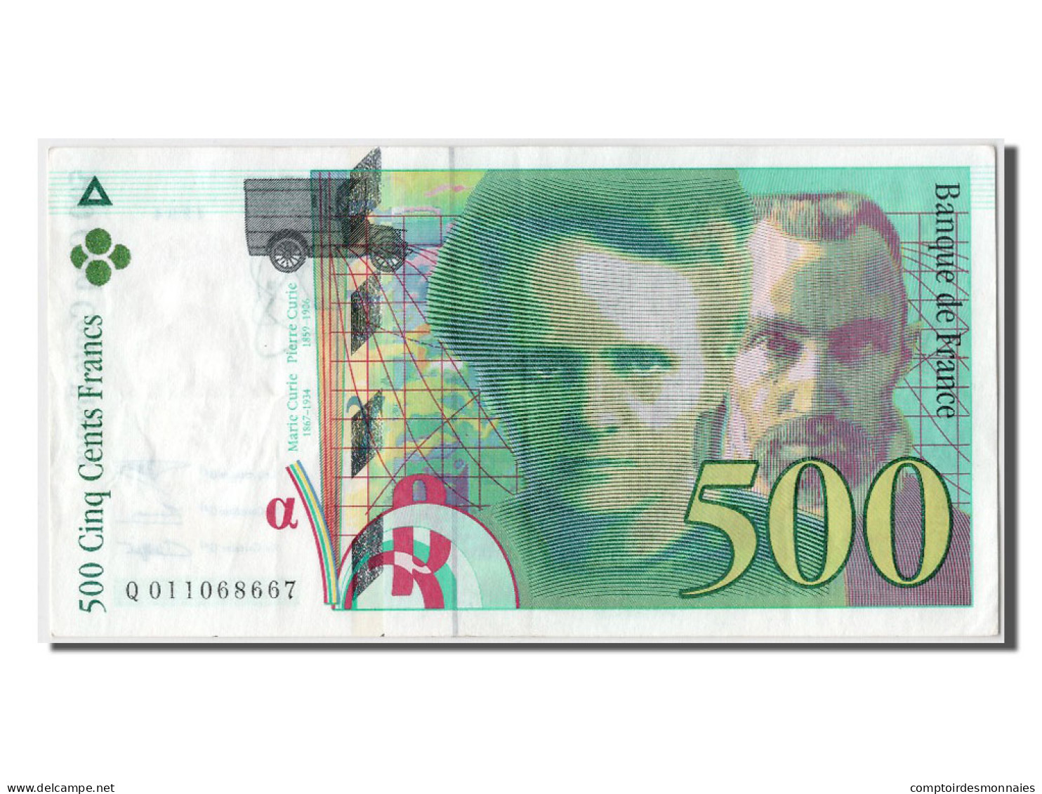 Billet, France, 500 Francs, 500 F 1994-2000 ''Pierre Et Marie Curie'', 1994 - 500 F 1994-2000 ''Pierre En Marie Curie''