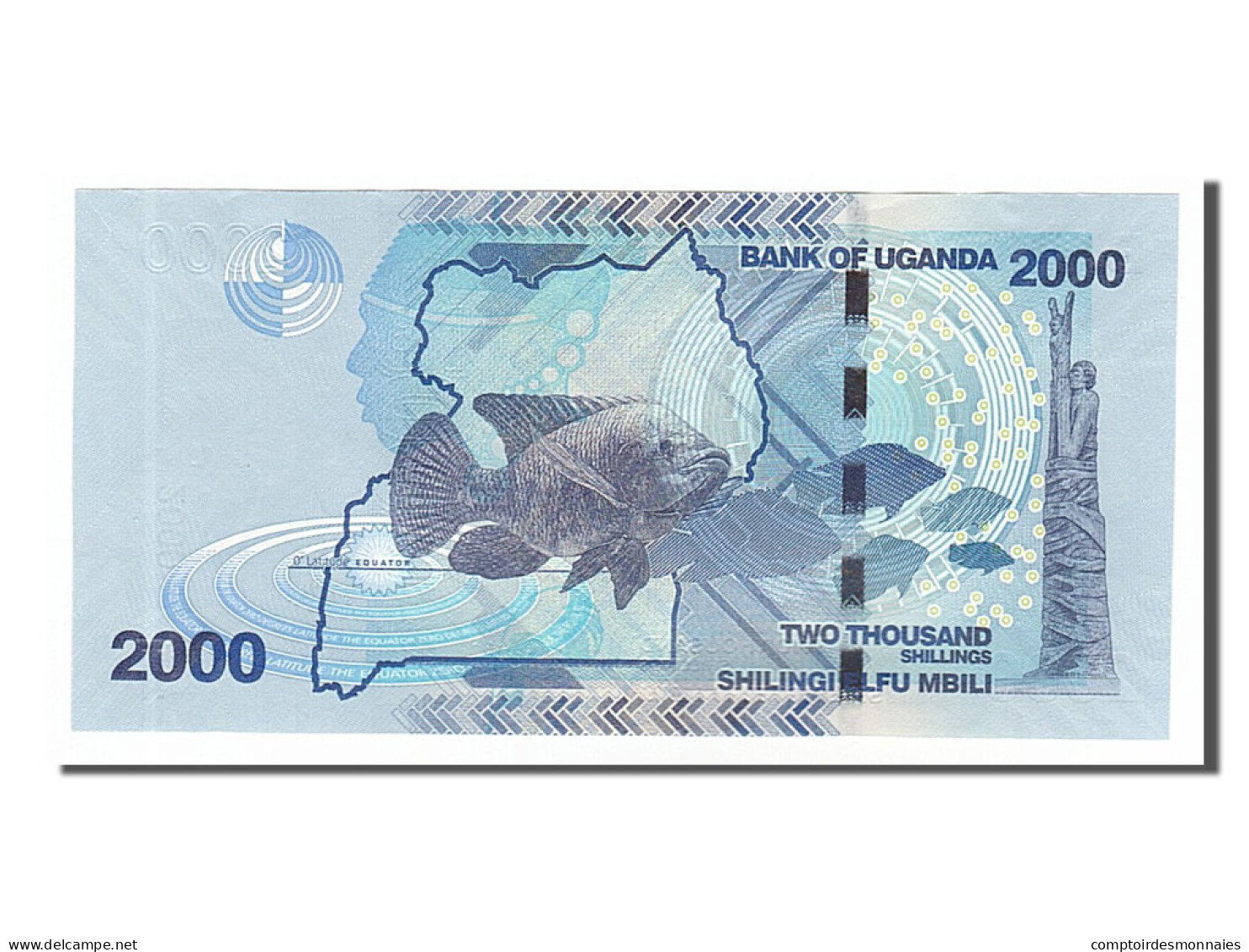 Billet, Uganda, 2000 Shillings, 2010, NEUF - Ouganda