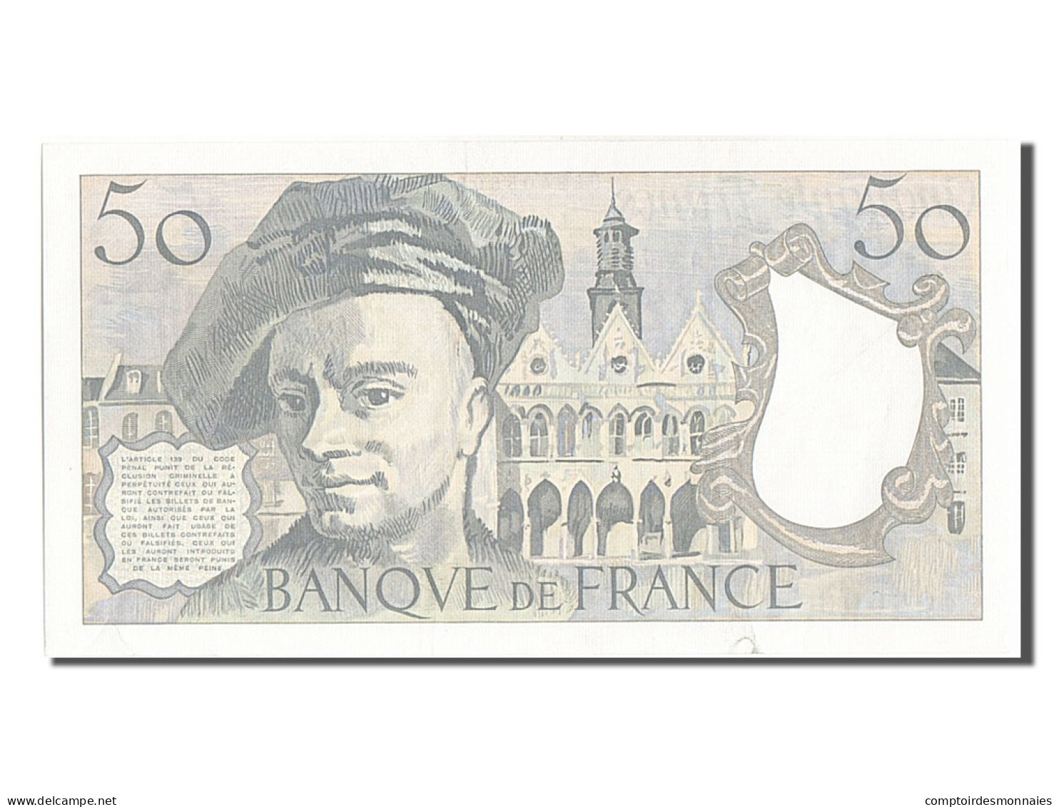 Billet, France, 50 Francs, 50 F 1976-1992 ''Quentin De La Tour'', 1985, SUP - 50 F 1976-1992 ''Quentin De La Tour''
