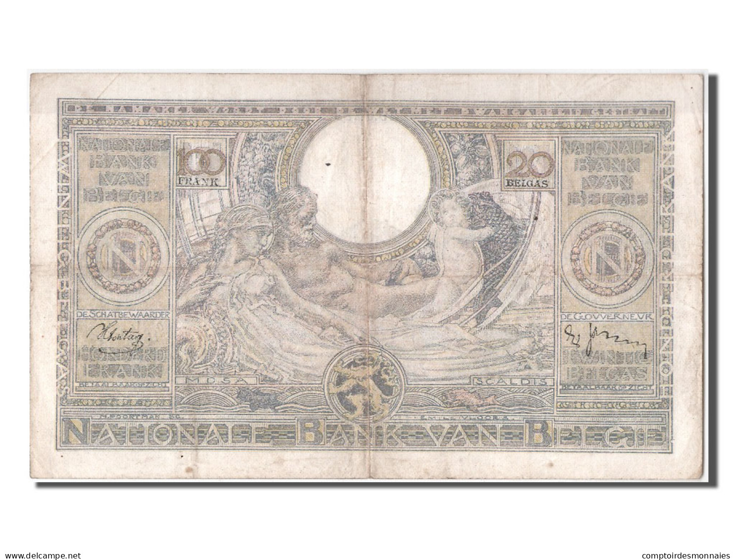 Billet, Belgique, 100 Francs-20 Belgas, 1939, 1939-04-29, TB+ - 100 Francos & 100 Francos-20 Belgas