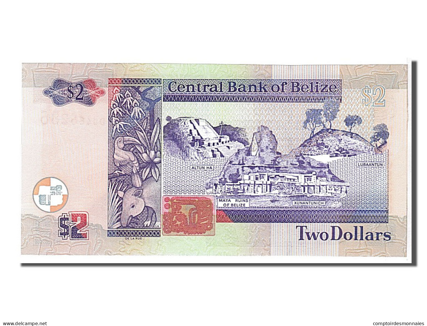 Billet, Belize, 2 Dollars, 2011, NEUF - Belize