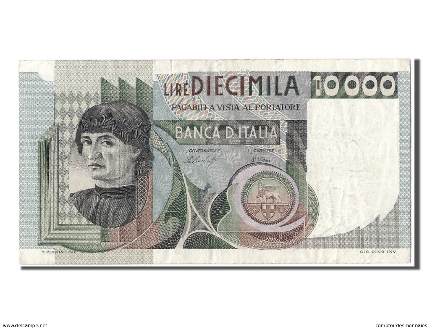 Billet, Italie, 10,000 Lire, 1978, 1978-12-29, TTB - 10000 Lire