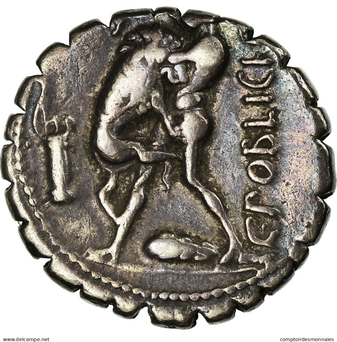 Monnaie, Poblicia, Denier, TTB, Argent, Babelon:9 - Republic (280 BC To 27 BC)