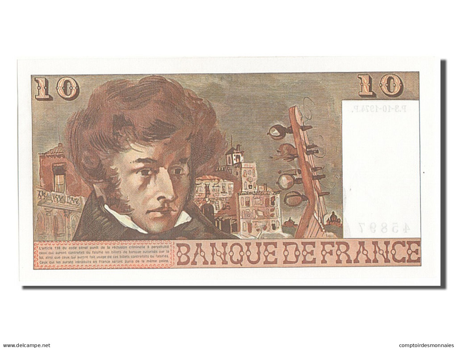 Billet, France, 10 Francs, 10 F 1972-1978 ''Berlioz'', 1974, 1974-10-03, SPL - 10 F 1972-1978 ''Berlioz''