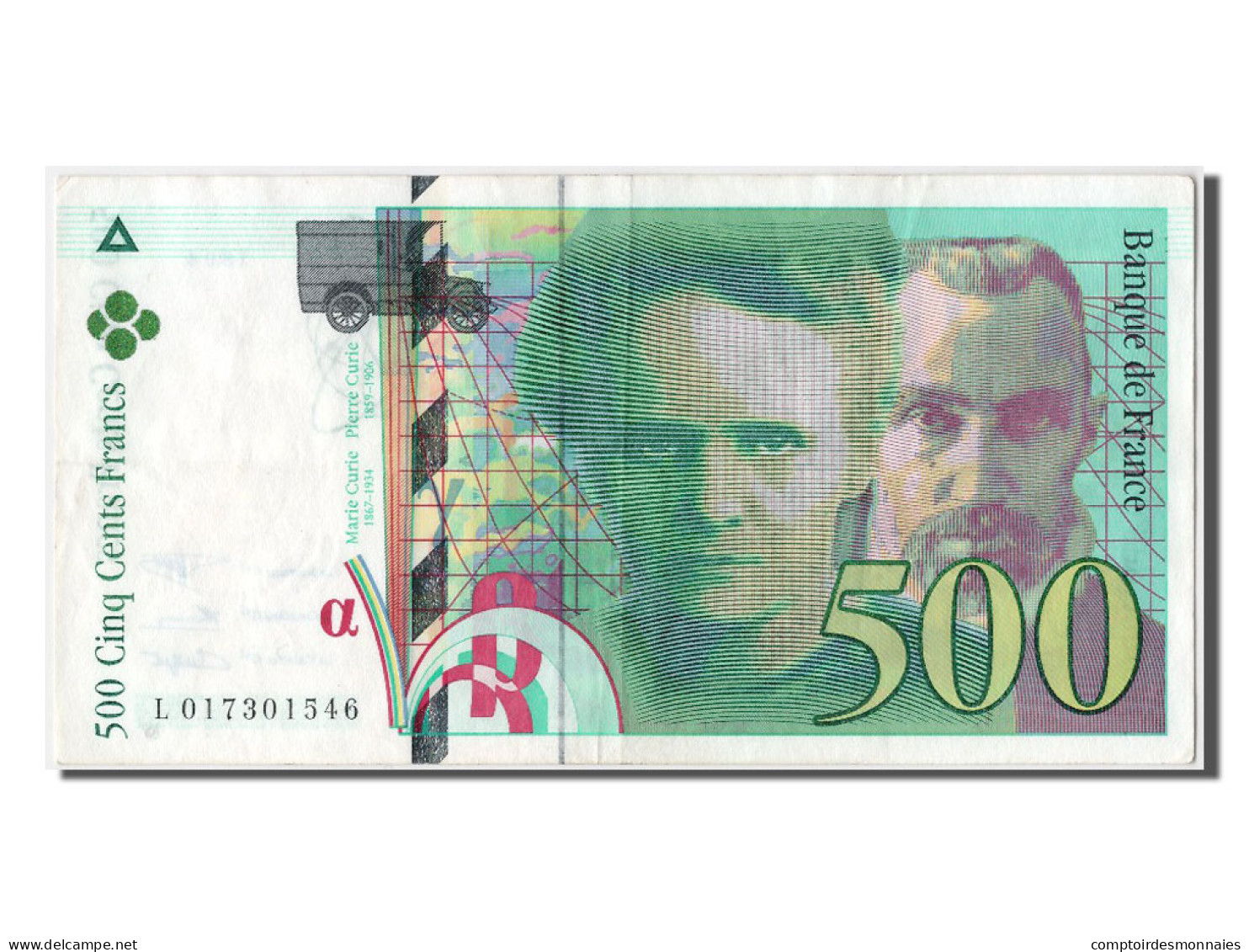 Billet, France, 500 Francs, 500 F 1994-2000 ''Pierre Et Marie Curie'', 1994 - 500 F 1994-2000 ''Pierre En Marie Curie''