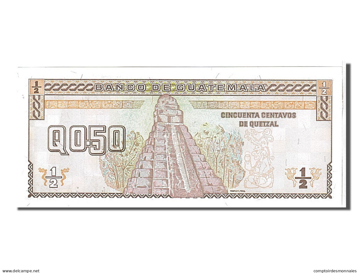 Billet, Guatemala, 1/2 Quetzal, 1998, KM:98, NEUF - Guatemala