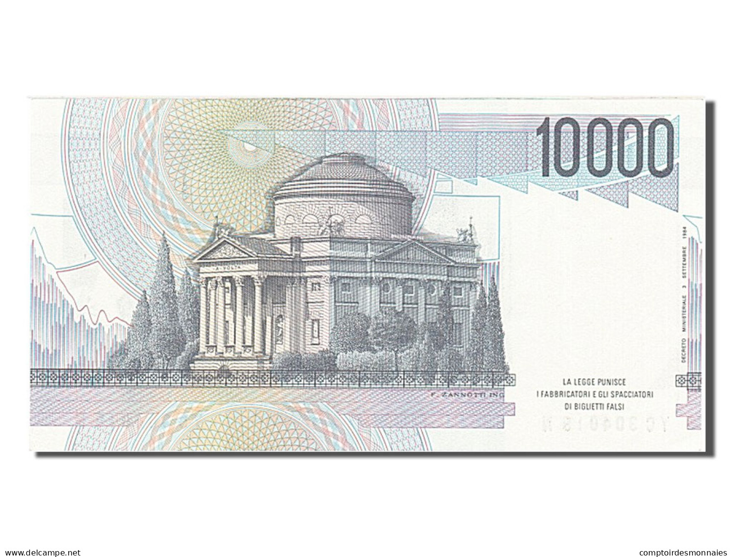 Billet, Italie, 10,000 Lire, 1984, 1984-09-03, SUP+ - 10.000 Lire