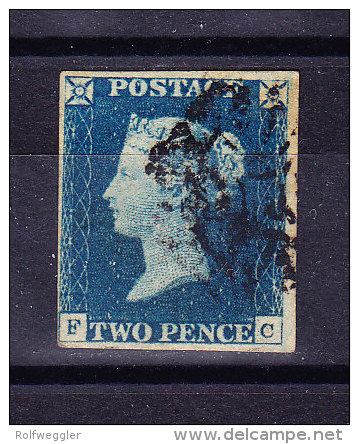 SG #2 - Two Pence Blue Gestempelt - Oblitérés