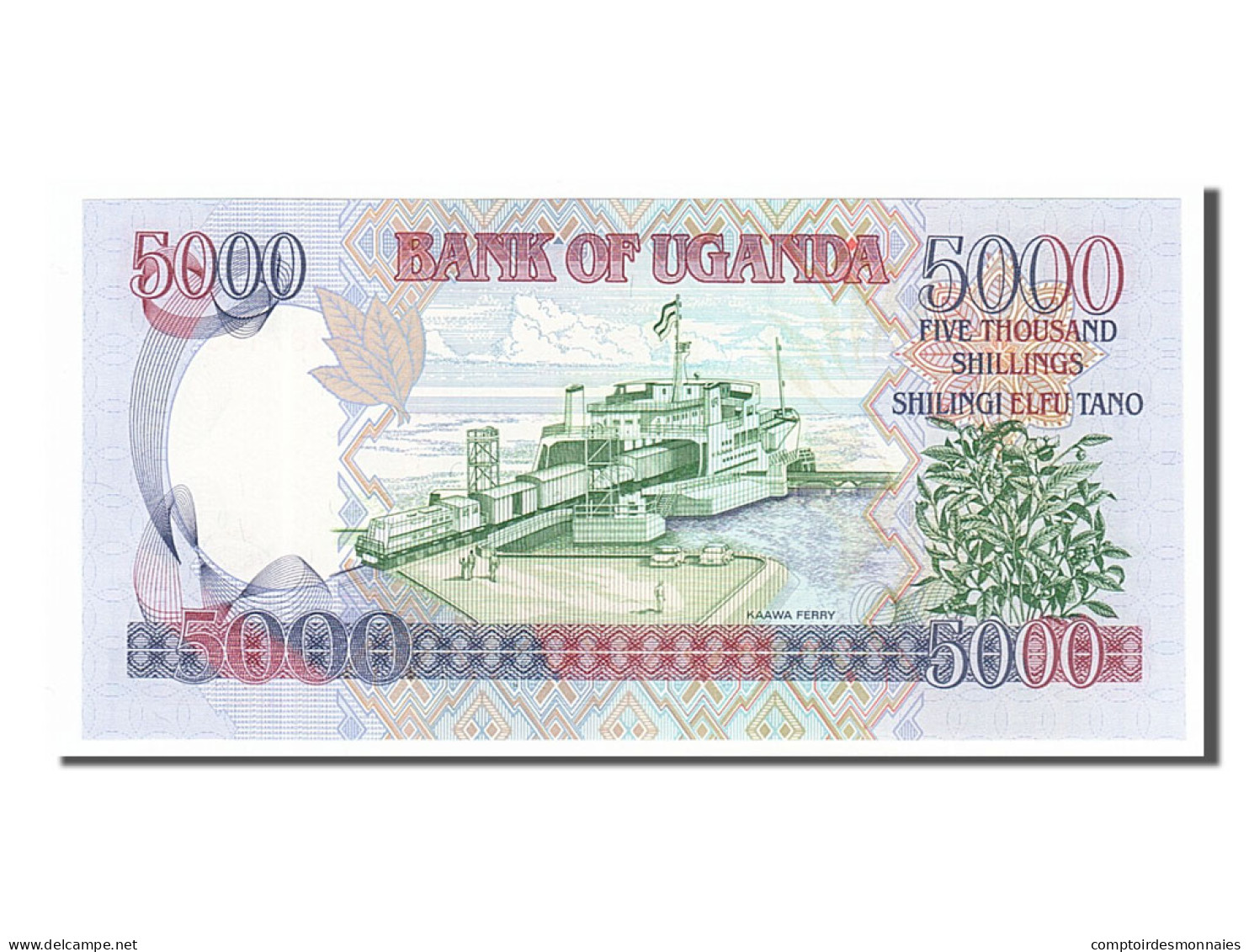 Billet, Uganda, 5000 Shillings, 2005, NEUF - Uganda