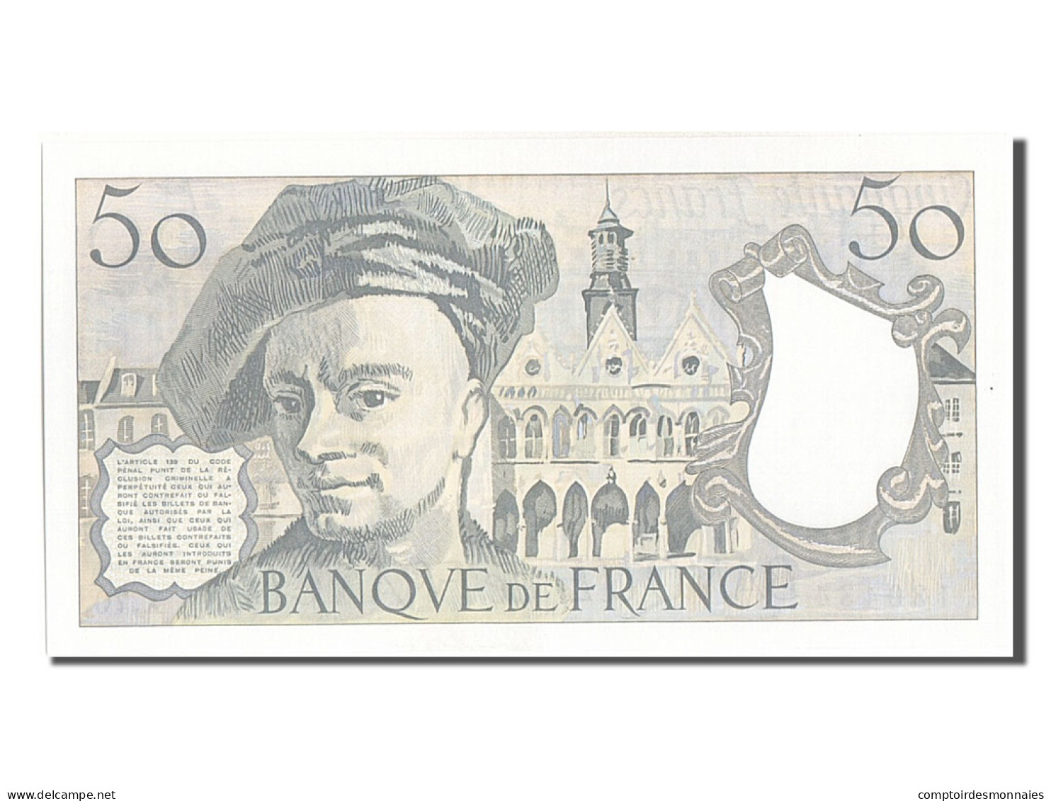 Billet, France, 50 Francs, 50 F 1976-1992 ''Quentin De La Tour'', 1992, NEUF - 50 F 1976-1992 ''Quentin De La Tour''
